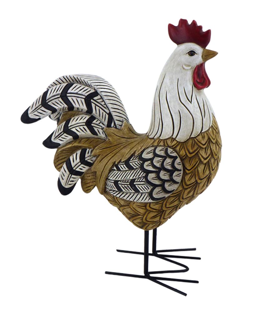 Objets de décoration - Poules et coqs - ROLANDE DU DREUILH CREATIONS
