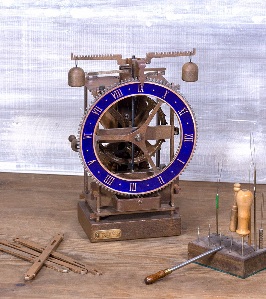 Clocks - Blue Immanuel Medieval clock - HORLOGES MÉDIÉVALES ARDAVIN