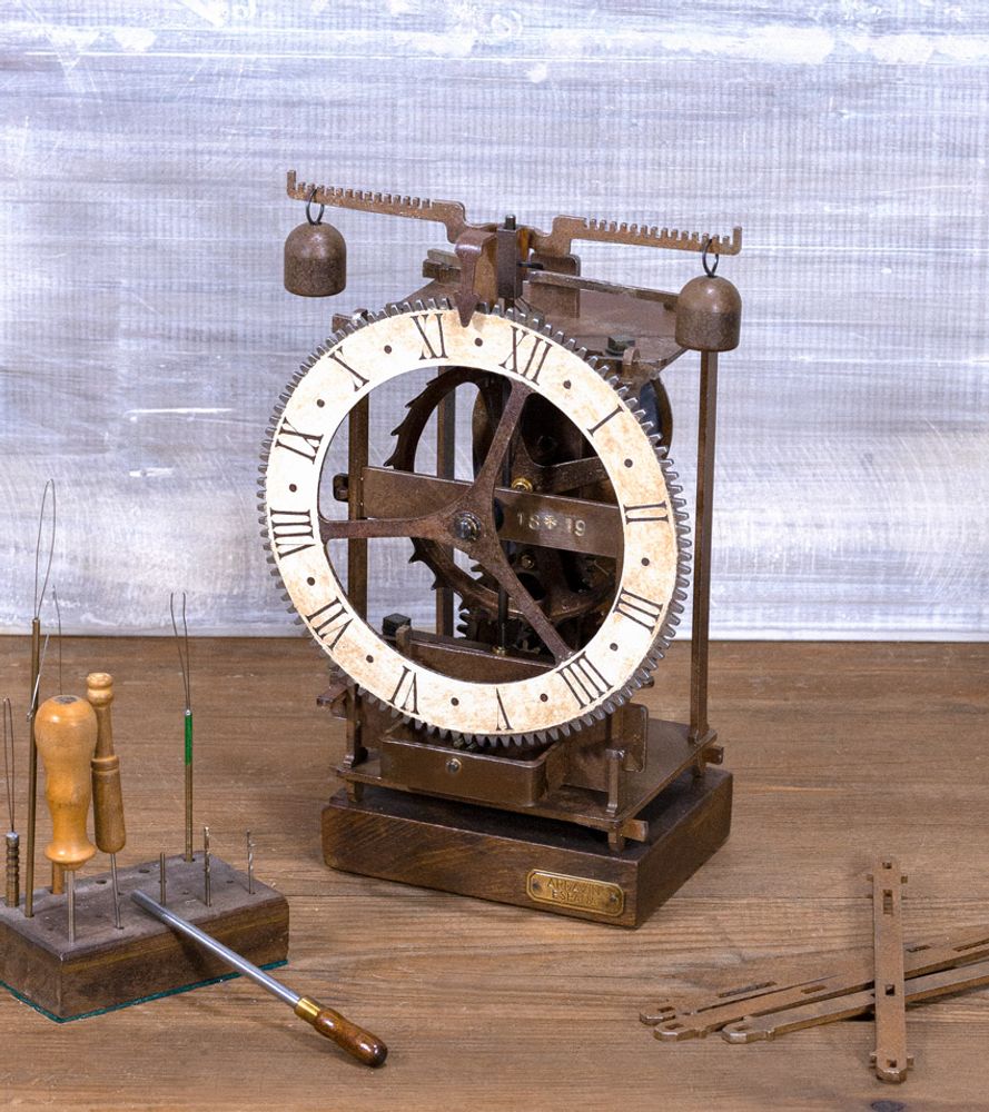 Clocks - Blue Immanuel Medieval clock - HORLOGES MÉDIÉVALES ARDAVIN