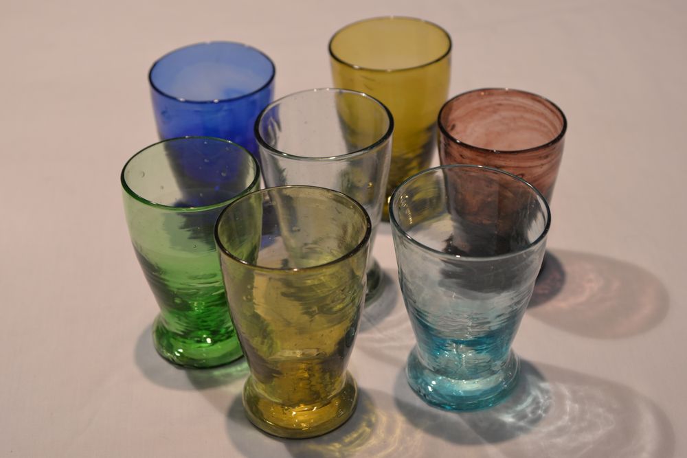 Verres - Verre à pied bas. - SALAHEDDIN GLASSWARE