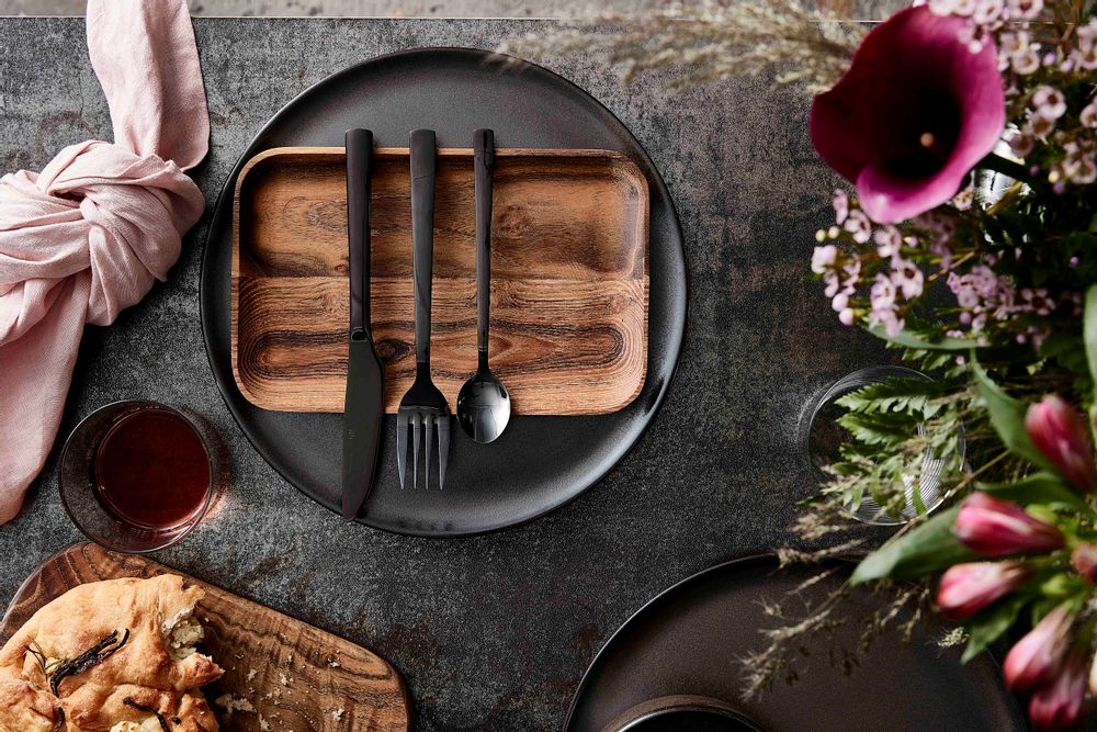 Cutlery set - RAW Black cutlery - AIDA