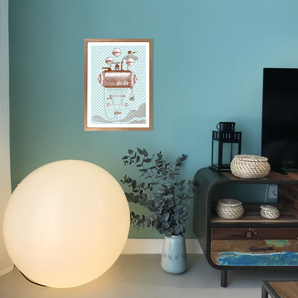 Poster - A3 Airship Balloon Poster - ST