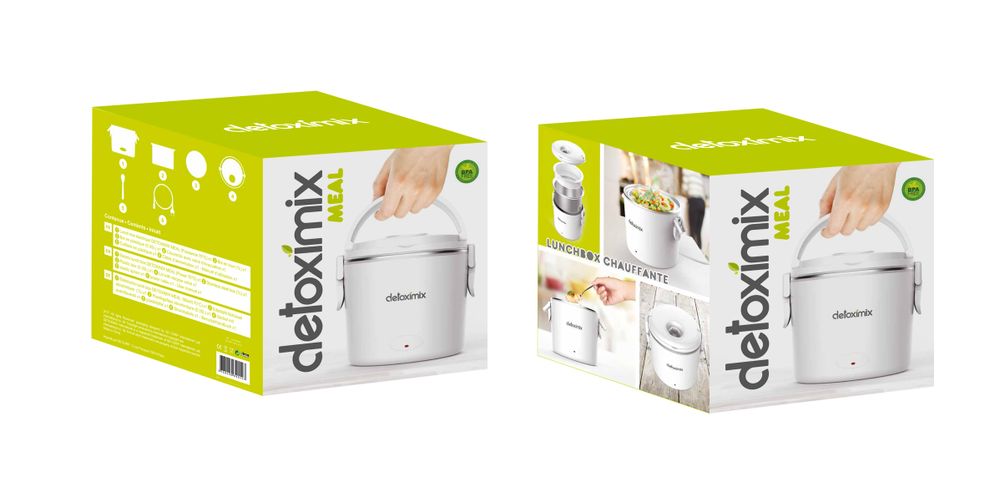Plats et saladiers - LUNCH BOX CHAUFFANTE DETOXIMIX MEAL. - DETOXIMIX