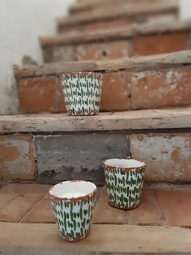Candles - Brush stroke ceramic scented candle - WAX DESIGN - BARCELONA