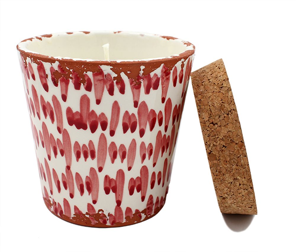 Candles - Brush stroke ceramic scented candle - WAX DESIGN - BARCELONA
