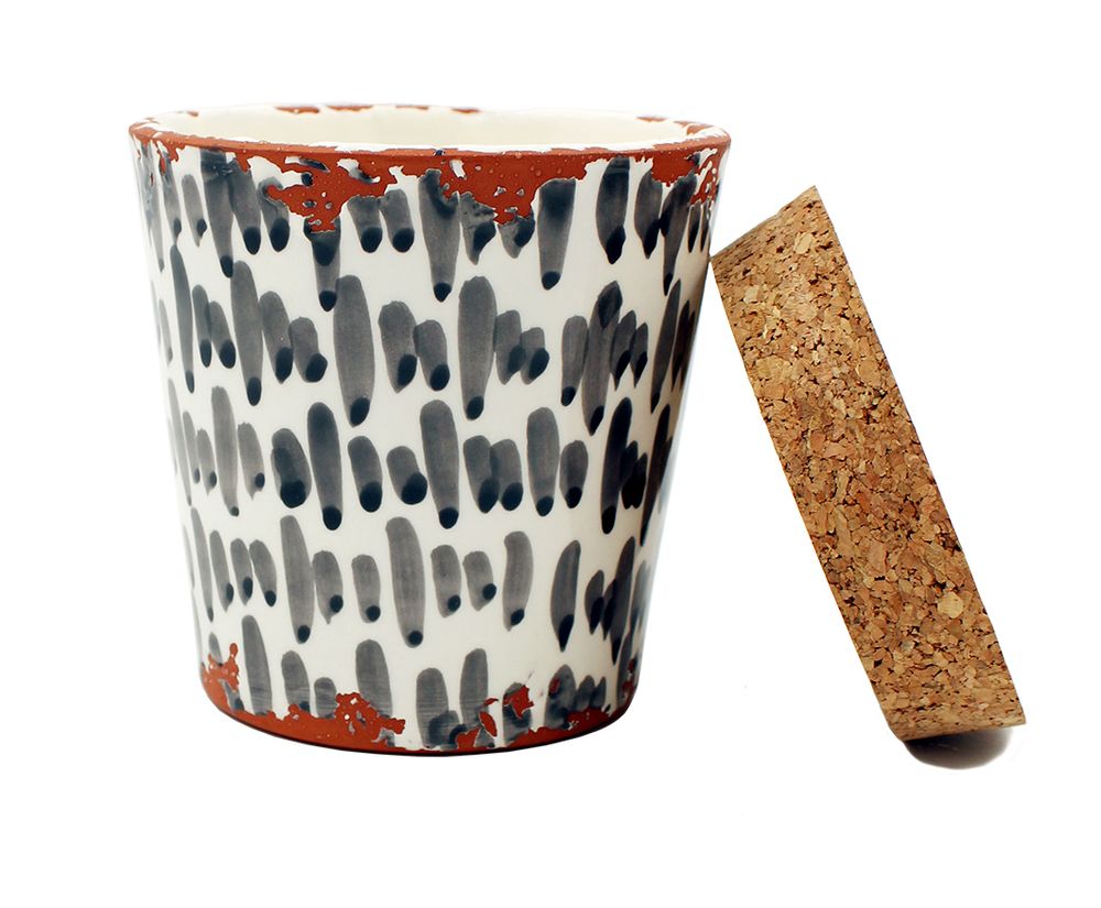 Candles - Brush stroke ceramic scented candle - WAX DESIGN - BARCELONA