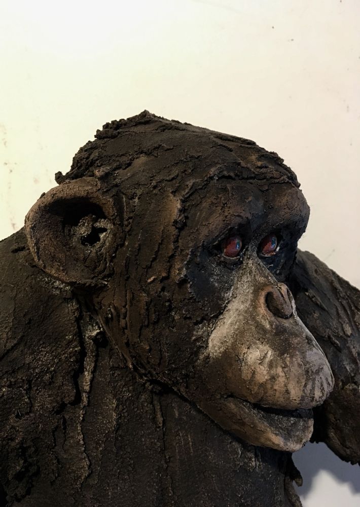 Pièces uniques - Sculpture CHIMPANZE - NICOLE DORAY S