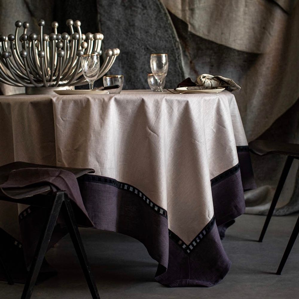 Kitchen linens - RIVIERA ANTISTAIN LINEN TABLECLOTH - BORGO DELLE TOVAGLIE