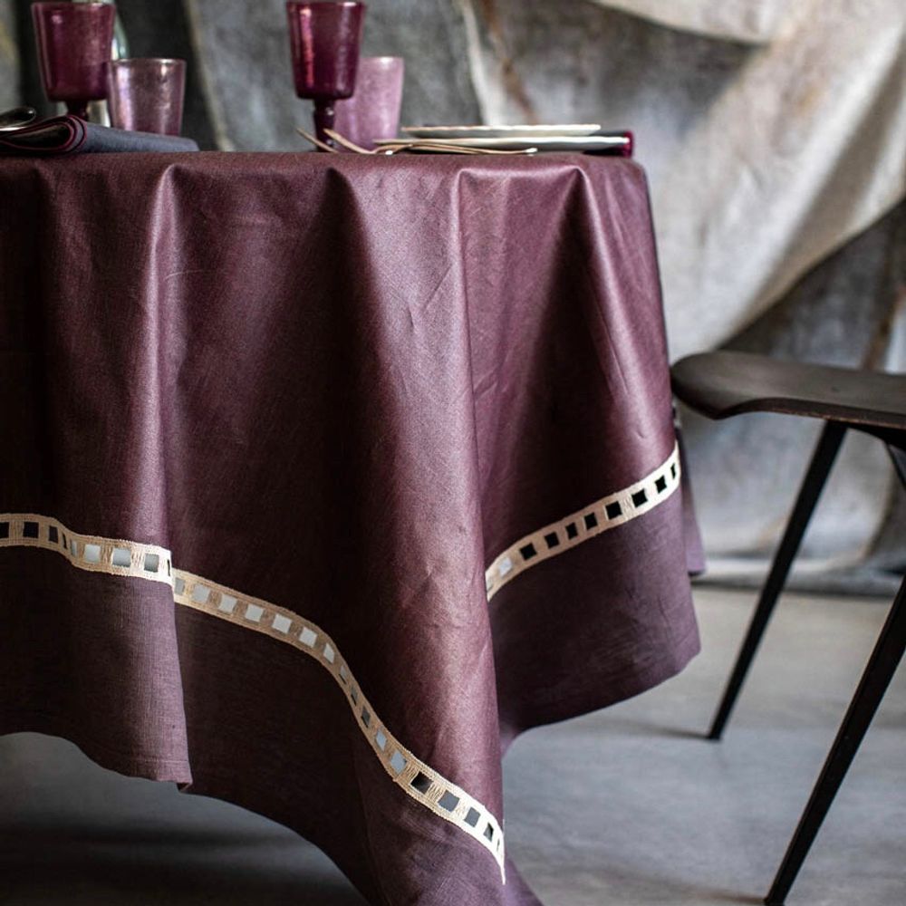Kitchen linens - RIVIERA ANTISTAIN LINEN TABLECLOTH - BORGO DELLE TOVAGLIE