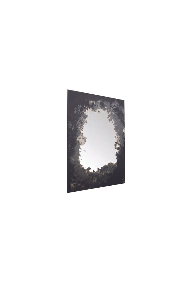 Verre d'art - MIROIR DÉCORATIF : GOUTTE D'ARGENT - ANTIQUE MIRROR
