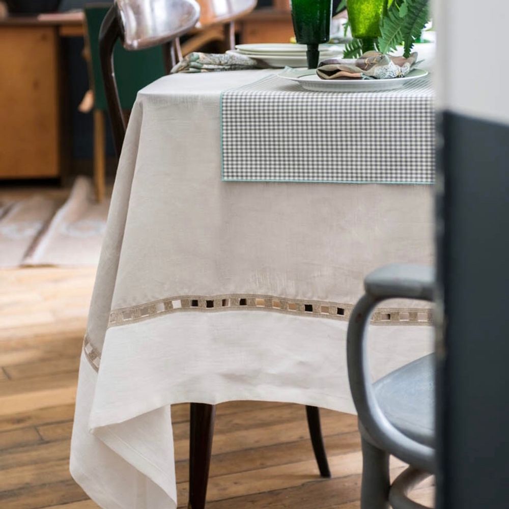 Kitchen linens - RIVIERA ANTISTAIN LINEN TABLECLOTH - BORGO DELLE TOVAGLIE