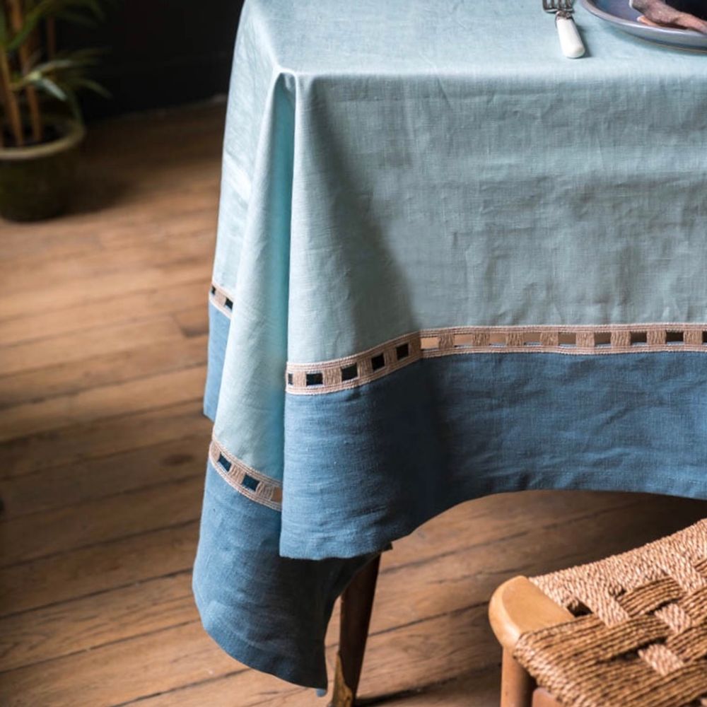 Kitchen linens - RIVIERA ANTISTAIN LINEN TABLECLOTH - BORGO DELLE TOVAGLIE