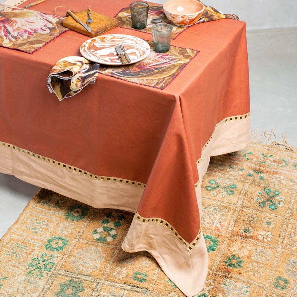 Kitchen linens - RIVIERA ANTISTAIN LINEN TABLECLOTH - BORGO DELLE TOVAGLIE