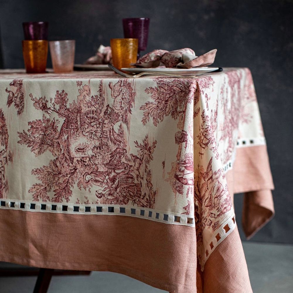 Kitchen linens - RIVIERA ANTISTAIN LINEN TABLECLOTH - BORGO DELLE TOVAGLIE