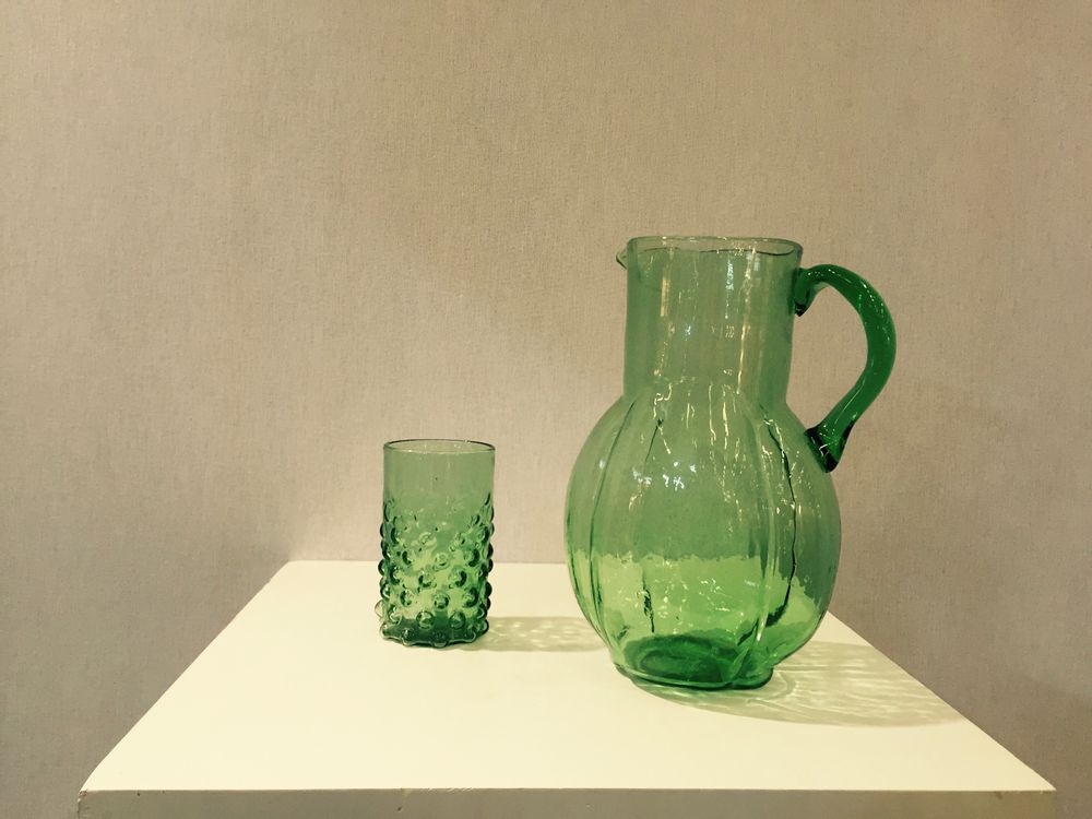 Verre d'art - Carafe Art Déco 1920 - SALAHEDDIN GLASSWARE