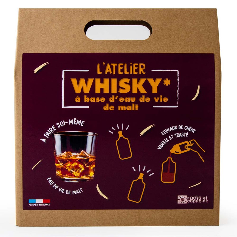 Wine accessories - Whisky manufacturing kit based on organic malt brandy - RADIS ET CAPUCINE