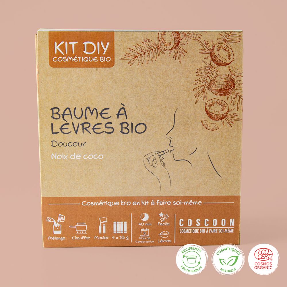 Spa - Coffret cosmetique Baumes à lèvres Maison - COSCOON - DIY COSMETIQUE