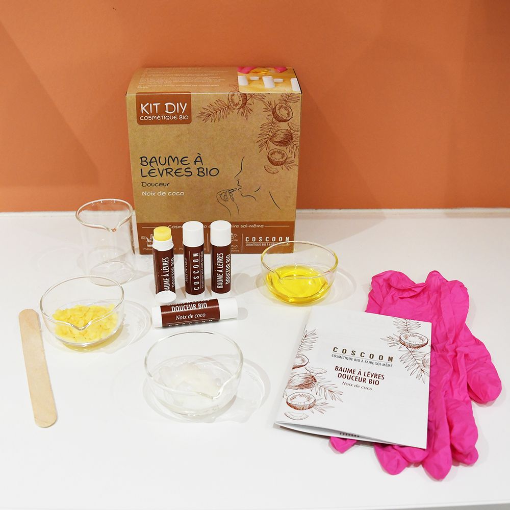 Spa - Coffret cosmetique Baumes à lèvres Maison - COSCOON - DIY COSMETIQUE