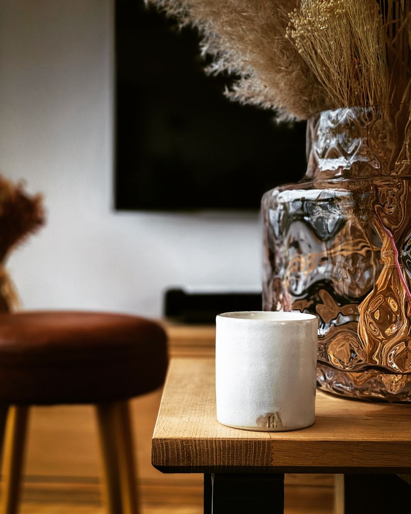 Céramique - BOUGIE PARFUMÉE, H. "parfumiconique maison HUTTE" - H U T T E