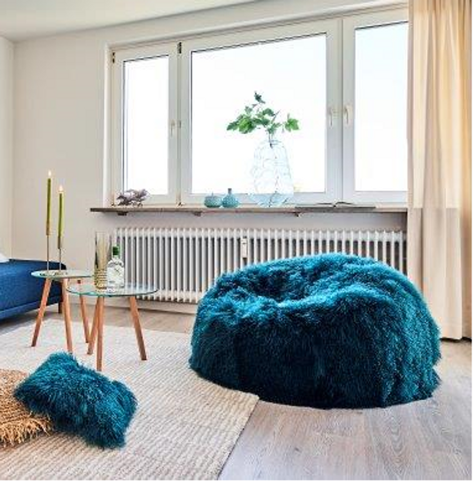 Pièces uniques - Pouf en peau de mouton - FIBRE BY AUSKIN