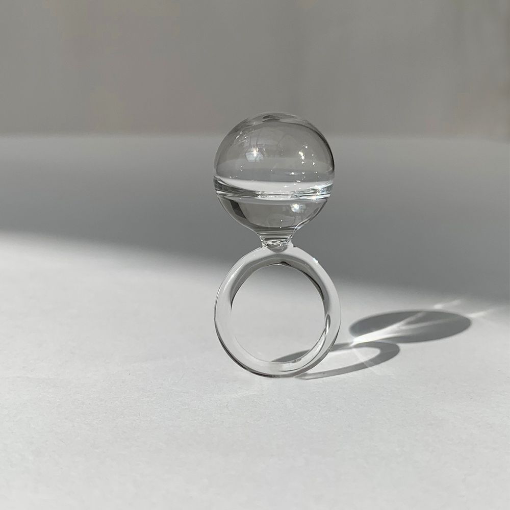 Bijoux - Anneau transparent pour petites gouttelettes - LAJEWEL