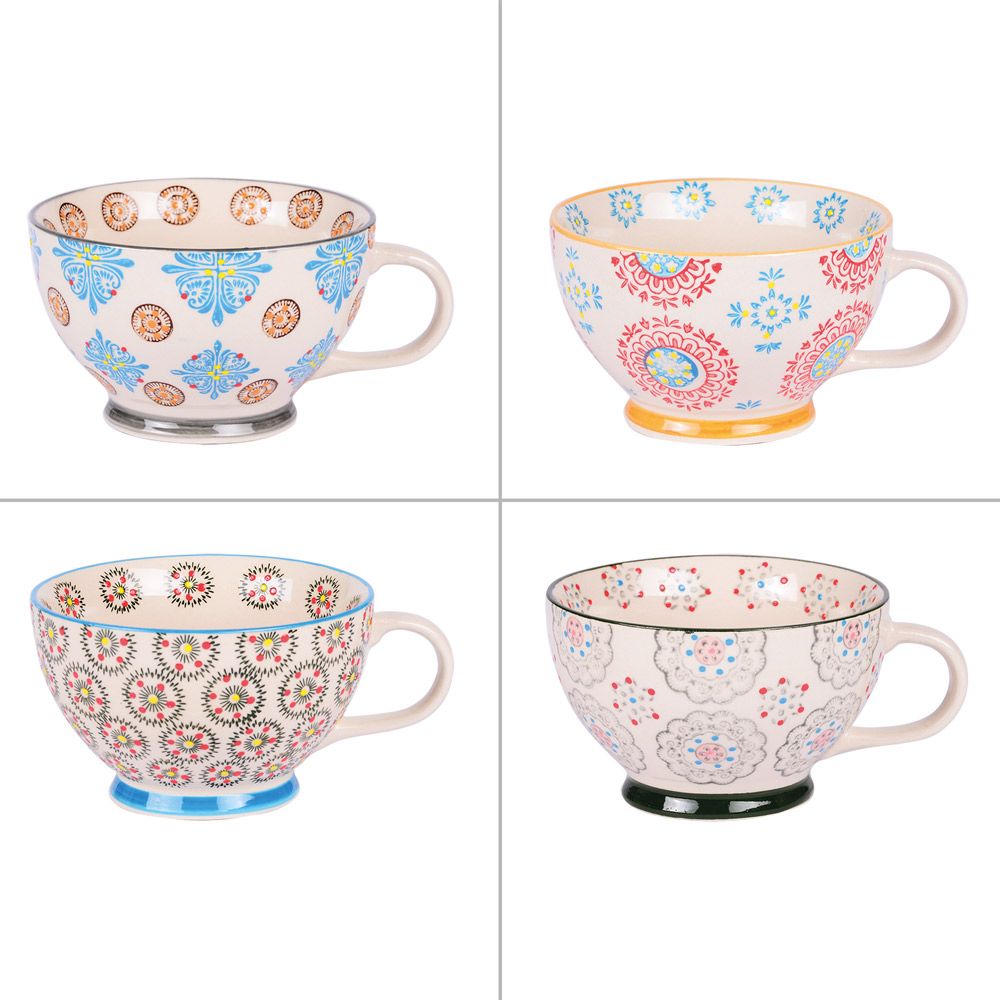 Mugs - Box 4 cups BOHEME - TABLE PASSION / BASTIDE 1880