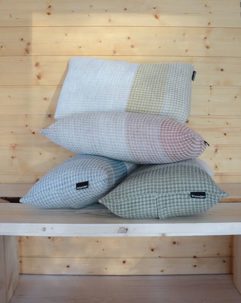 Fabric cushions - Plant dyed Finnish lamb wool cushion, Jammit - BONDEN