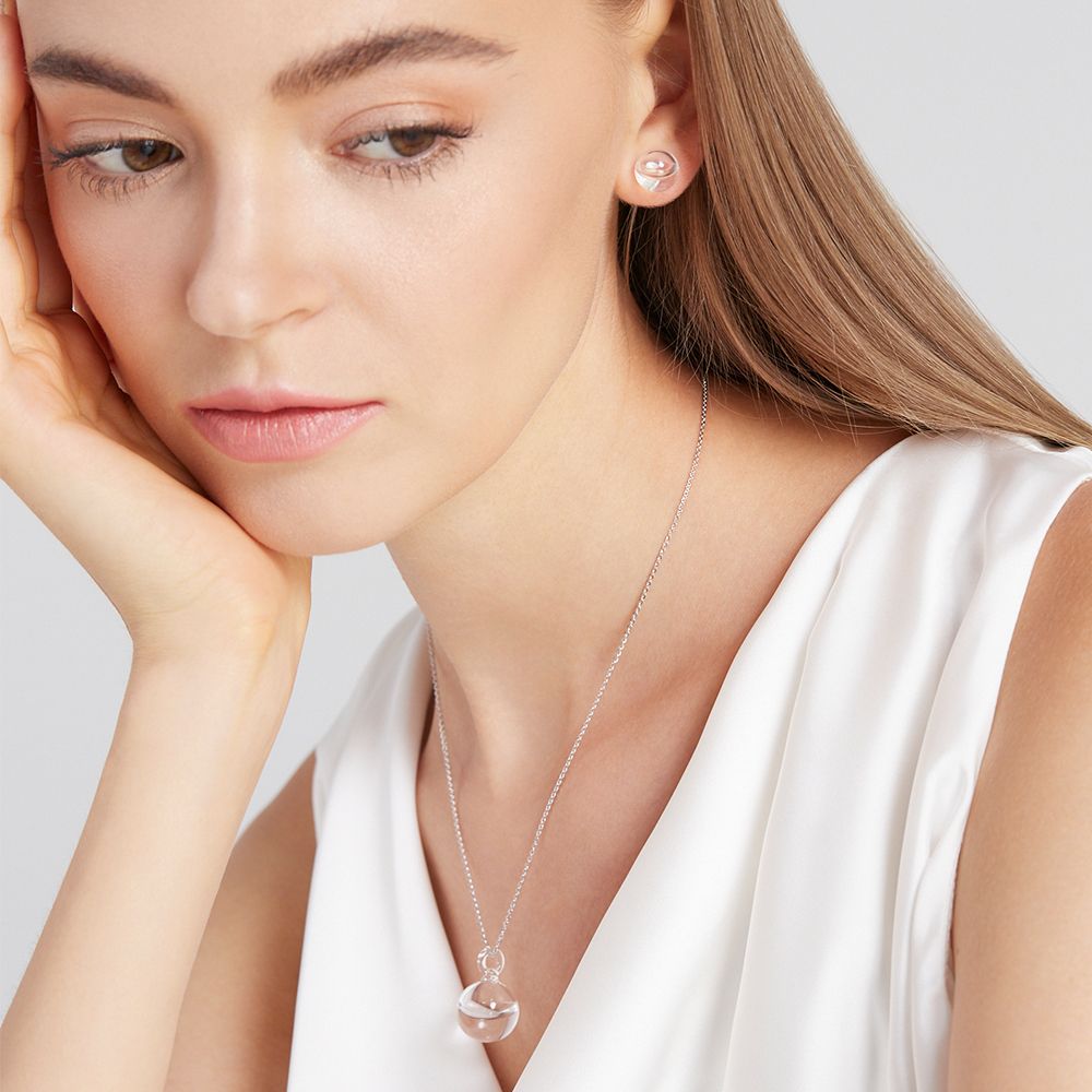 Cadeaux - Collier en verre à petites gouttelettes - LAJEWEL