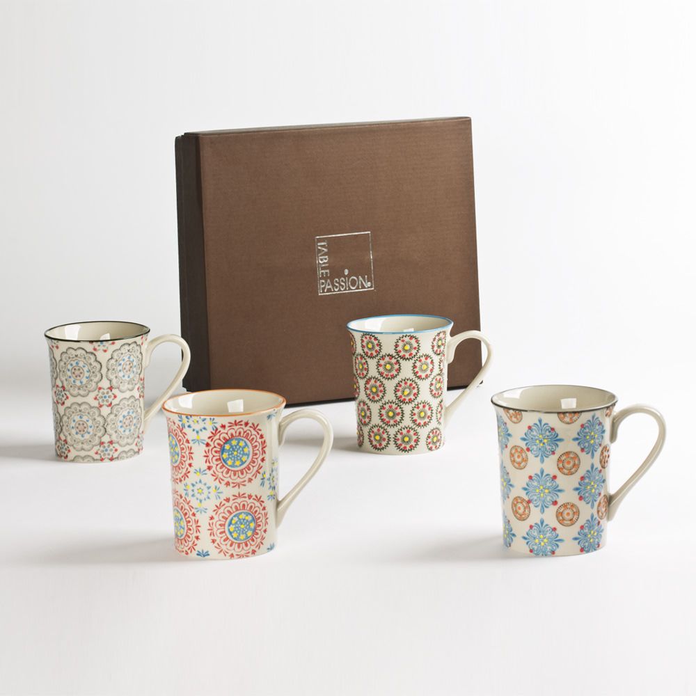 Tasses et mugs - Coffret 4 mugs BOHEME - TABLE PASSION / BASTIDE 1880