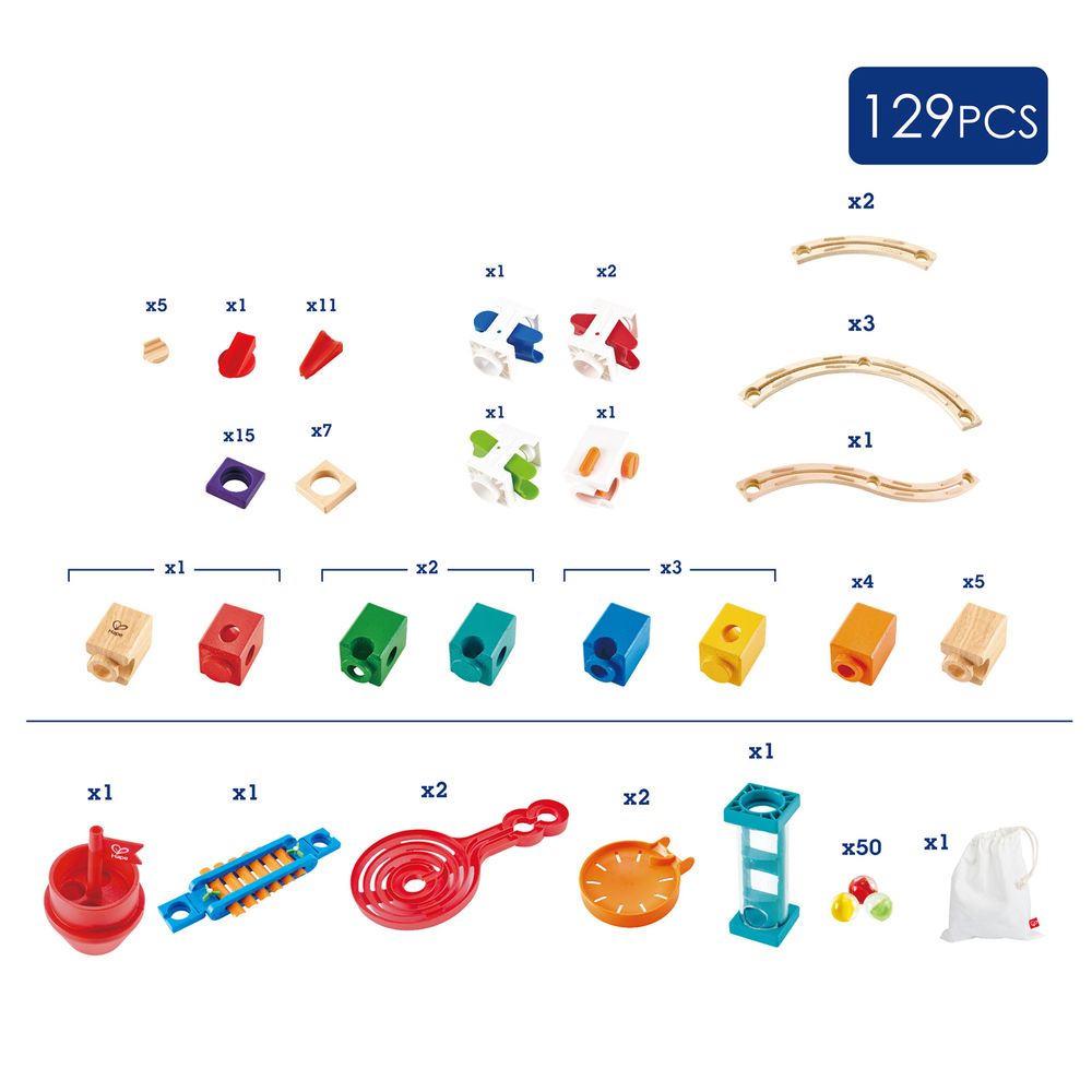 Children's games - Building Sets: Super Spiral Ball Circuit - TOYNAMICS HAPE NEBULOUS STARS