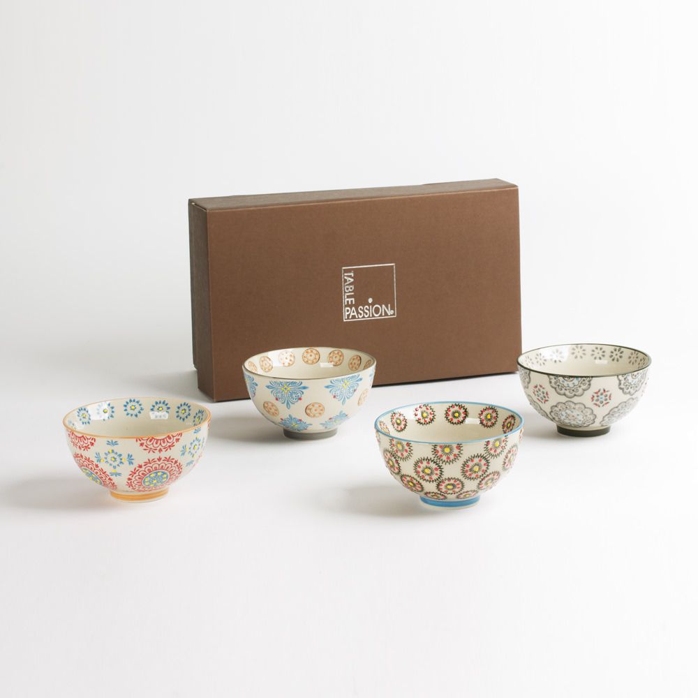 Bowls - Set of 4 cups 11CM BOHEME - TABLE PASSION / BASTIDE 1880