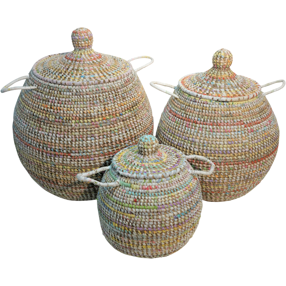 Dressings - Panier à linge « Afripe » - EA DÉCO NATUREL & DESIGN