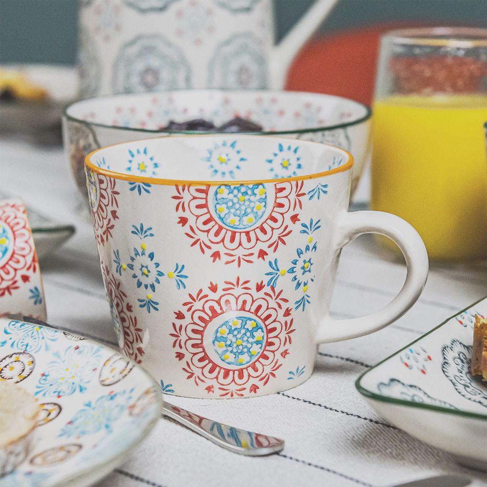 Tasses et mugs - Coffret 4 tasses H8CM assorti BOHEME - TABLE PASSION / BASTIDE 1880