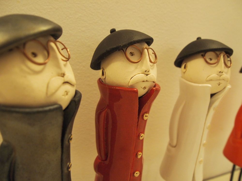 Sculptures, statuettes et miniatures - Les Elégantes - BLEU CALADE