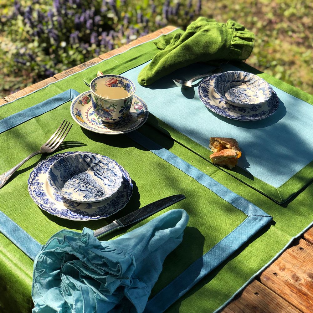 Dessous de plat - SET DE TABLE EN LIN ENDUIT - BORGO DELLE TOVAGLIE