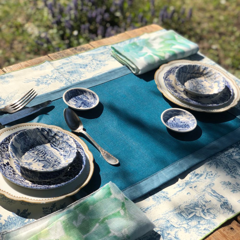 Dessous de plat - SET DE TABLE EN LIN ENDUIT - BORGO DELLE TOVAGLIE