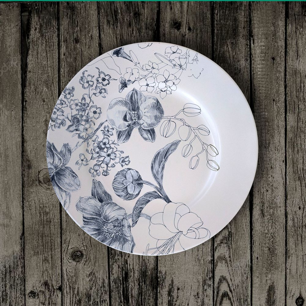 Ceramic - Marie Antoinette Plates Collection - FRANCESCA COLOMBO