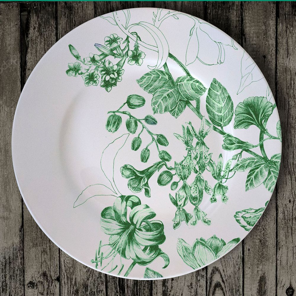Ceramic - Marie Antoinette Plates Collection - FRANCESCA COLOMBO