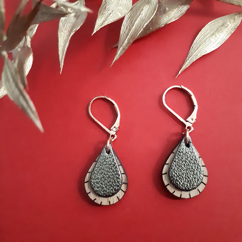 Bijoux - Boucles d’Oreilles GOUTTE - NI UNE NI DEUX BIJOUX
