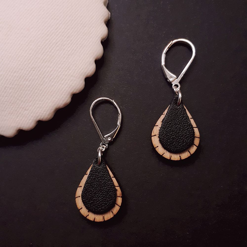 Bijoux - Boucles d’Oreilles GOUTTE - NI UNE NI DEUX BIJOUX