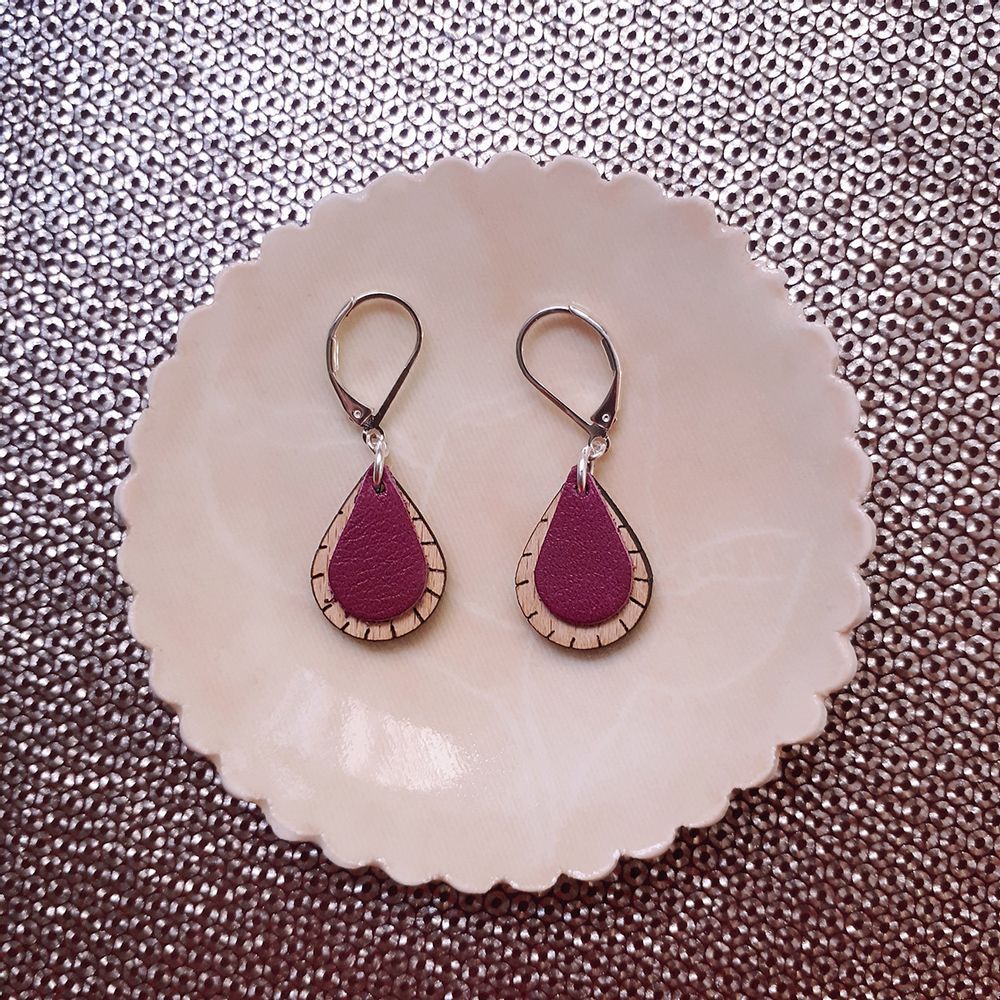 Bijoux - Boucles d’Oreilles GOUTTE - NI UNE NI DEUX BIJOUX