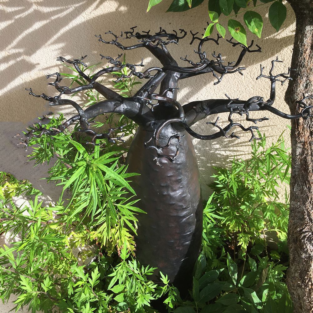 Sculptures, statuettes et miniatures - SCULTPTURE BAOBAB EN METAL RECYCLÉ - PASSERAILES