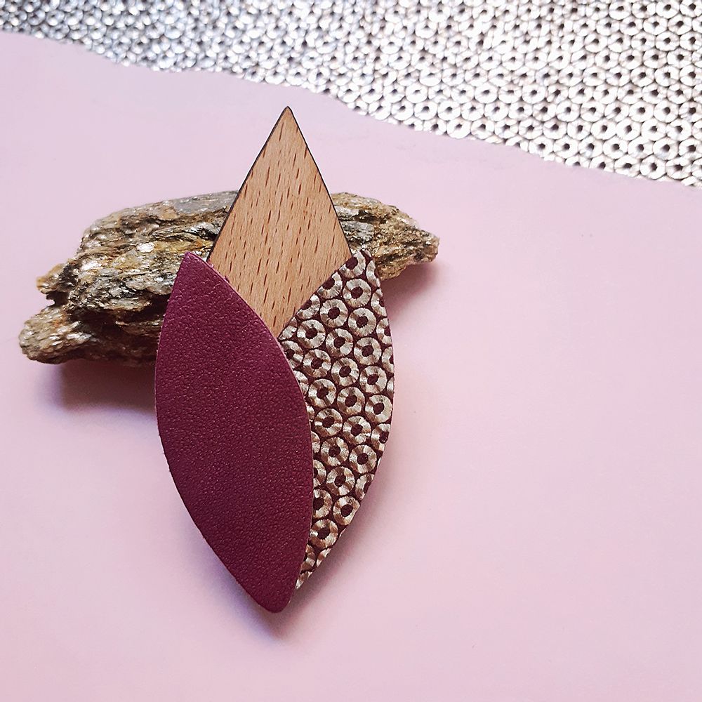 Bijoux - Broche TULIPE - NI UNE NI DEUX BIJOUX