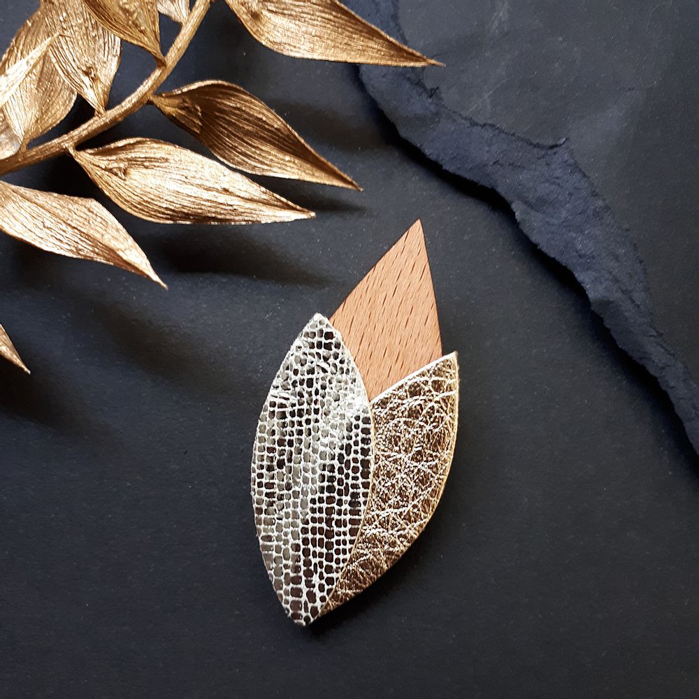 Bijoux - Broche TULIPE - NI UNE NI DEUX BIJOUX