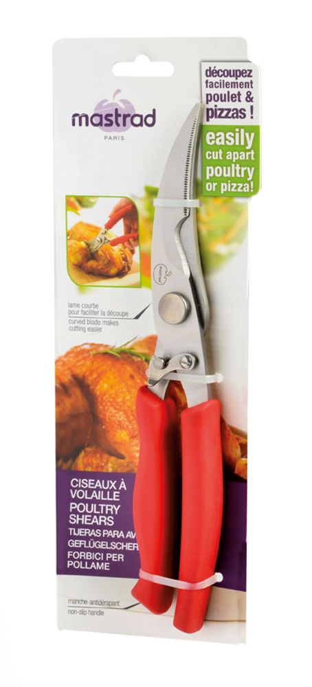 Kitchen utensils - POULTRY AND PIZZA SCISSORS - RED - M&CO