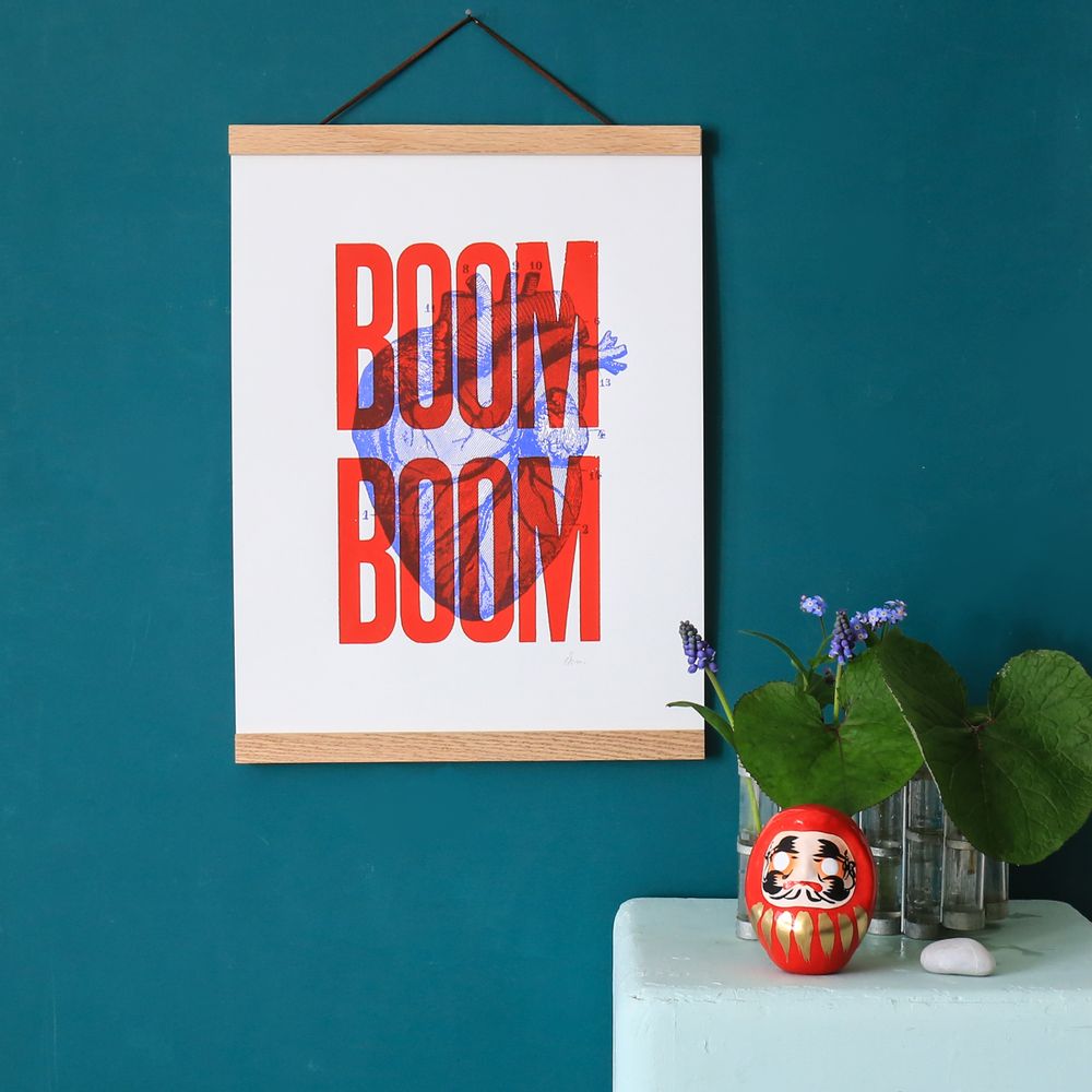 Autres décorations murales - Porte-affiche aimanté en chêne tailles : S 30 cm/ L 50 cm / XL 70cm - PAPPUS ÉDITIONS