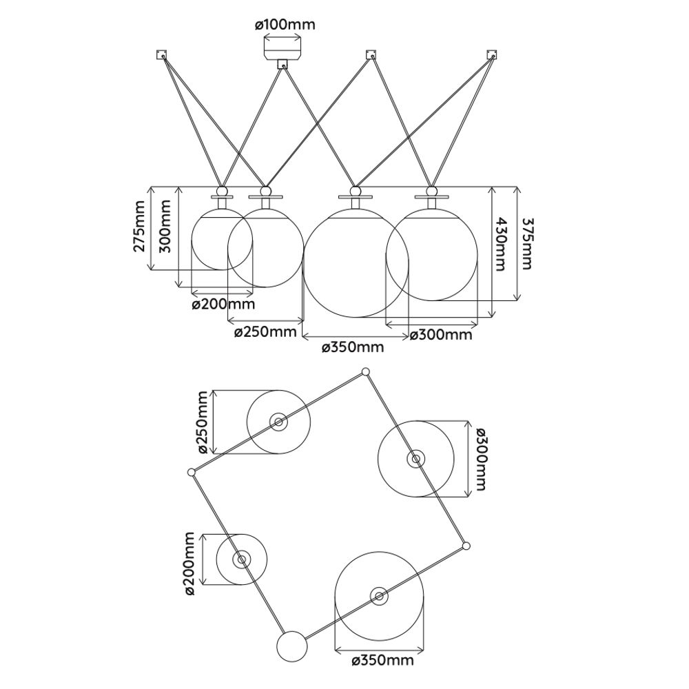 Suspensions - x - ELEMENTS LIGHTING
