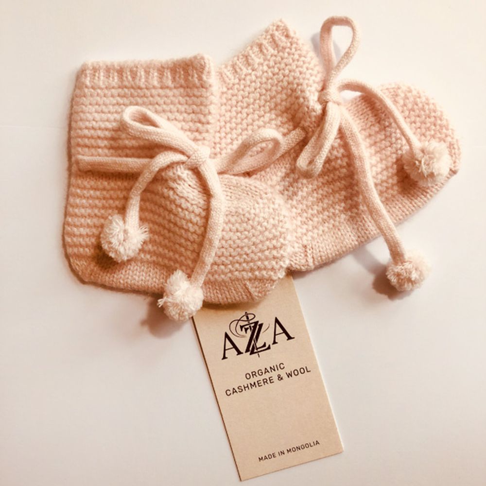 Déguisements pour enfant - Chaussettes bébé en cachemire, Mongolie - AZZA DESIGN STUDIO ORGANIC CASHMERE MONGOLIE