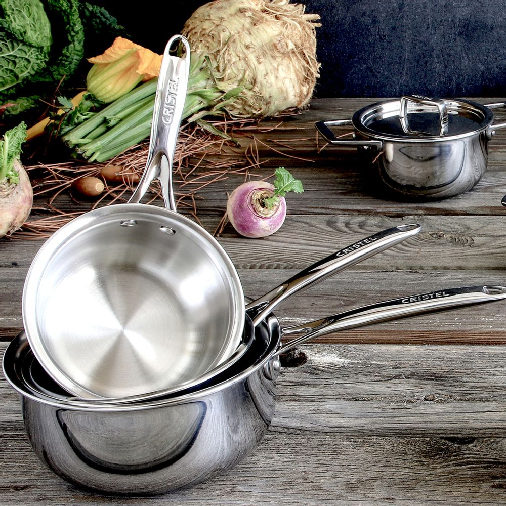 Saucepans - Mini saucepan 18-10 10cm Castel'Pro - CRISTEL