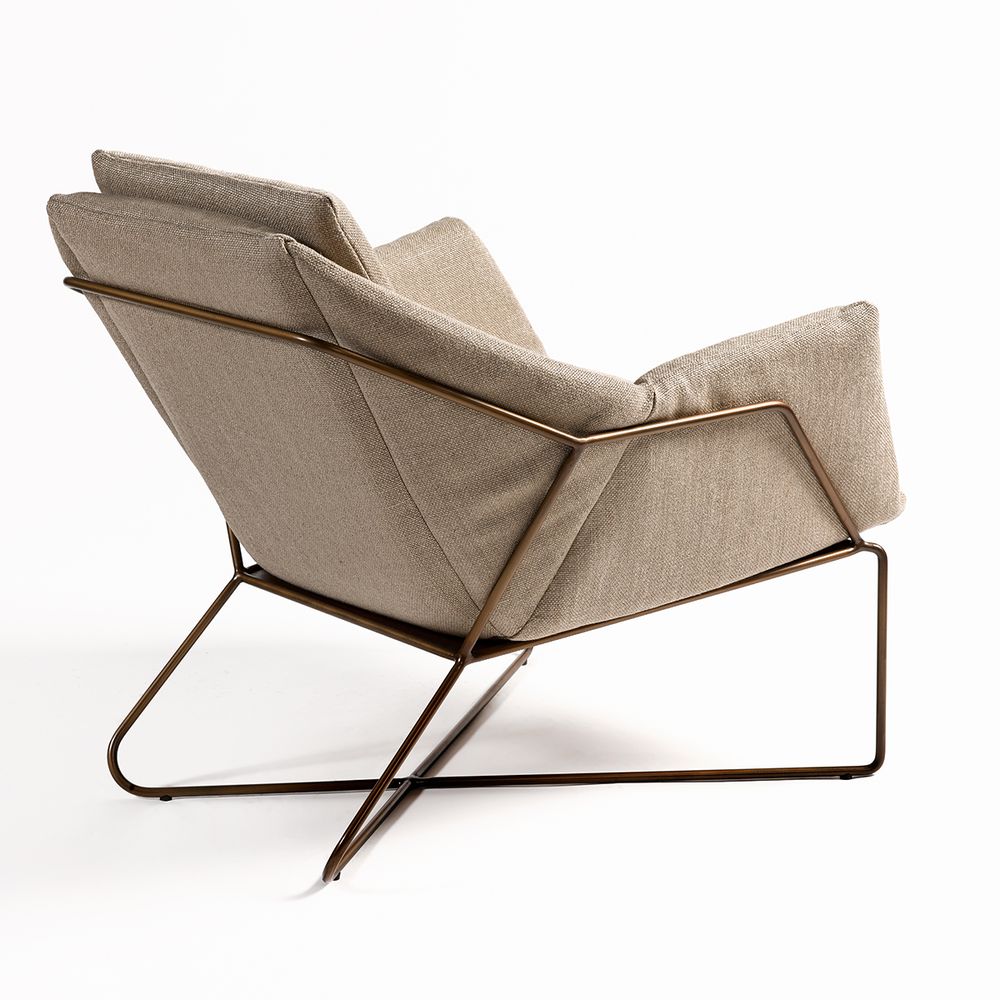 Lounge chairs for hospitalities & contracts - ARMCHAIR 6069ME - CRISAL DECORACIÓN